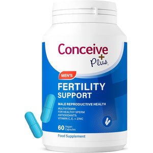 CONCEIVE plus Male Fertility Supplements - Boost Sperm Count, Motility & Libido - Maca Root, Folic Acid, L-Arginine, Zinc & Magnesium - Multivitamin for Men’S Health & Fertility Support, 60 Caps