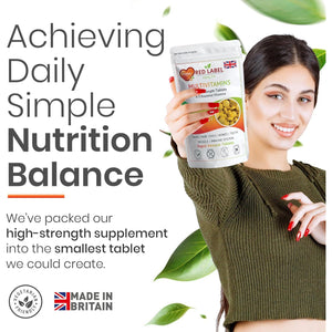 Red Label Health Multivitamin 360 Tablets (1 Year Supply) for Men & Women High Strength Multi Vitamins Supplement for Immune Support & Wellbeing, One a Day Multivitamins