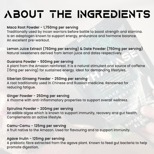 SALIENTS® ATHANASE® | Men'S Super Greens Powder | Superfood Powder Blend | Includes Maca Root, Guarana, Ashwagandha, Lions Mane, Shilajit, Fenugreek & More | 250G & 50 Servings | UK