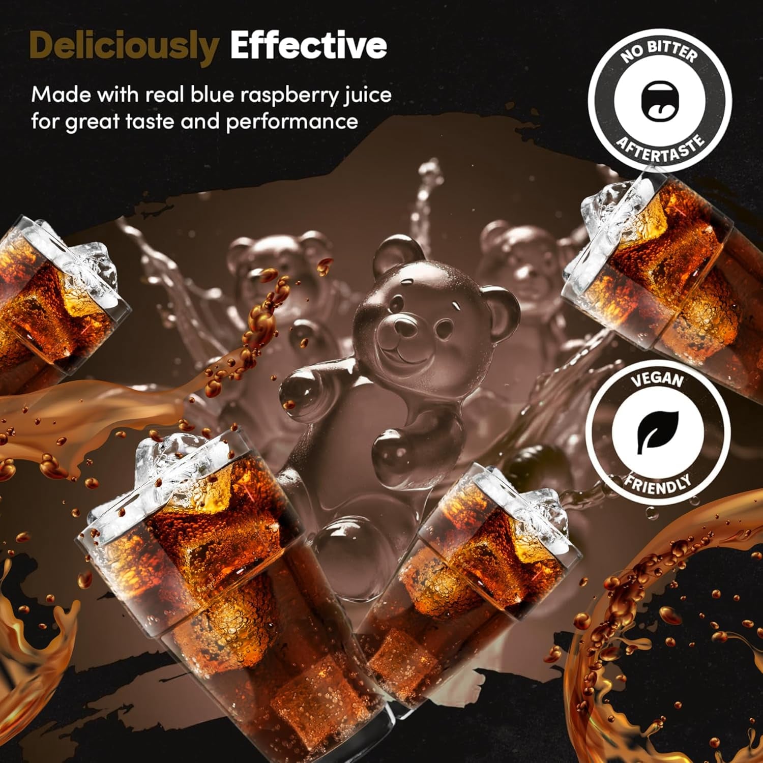 Creatine Gummies 5000Mg 120Ct Max Strength Muscle Growth/Recovery Supplements for Men & Women Creatine Monohydrate, B12 & L-Taurine Vegan Gym Pre Workout Chewable Gummies, 1 Month Supply (Cola)