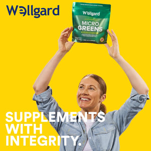 Wellgard Micro Greens 300 Grams – Greens Powder, 57 Ingredients, 84 Scientifically Proven Health Benefits, Super Greens Powder