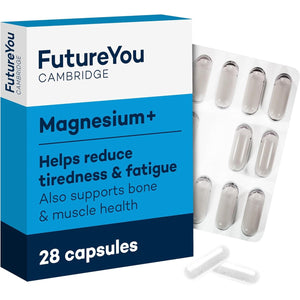 Magnesium+ 575Mg Supplement – 28 High Strength Capsules – Magnesium Lactate & Vitamin B6 Health Supplements to Reduce Tiredness & Support Bone Health – Supplements by Futureyou Cambridge