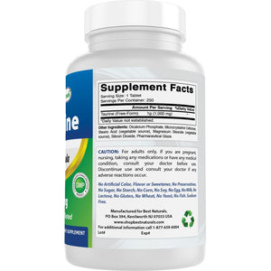 Best Naturals Taurine 1000 Mg Tablet, 250 Count (250 Count (Pack of 1))