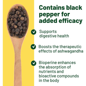 Ashwagandha High Strength 1000Mg, Cortisol Reducing Supplement, Organic Ashwagandha Capsules with Black Pepper to Reduce Stress Hormones and Fatigue