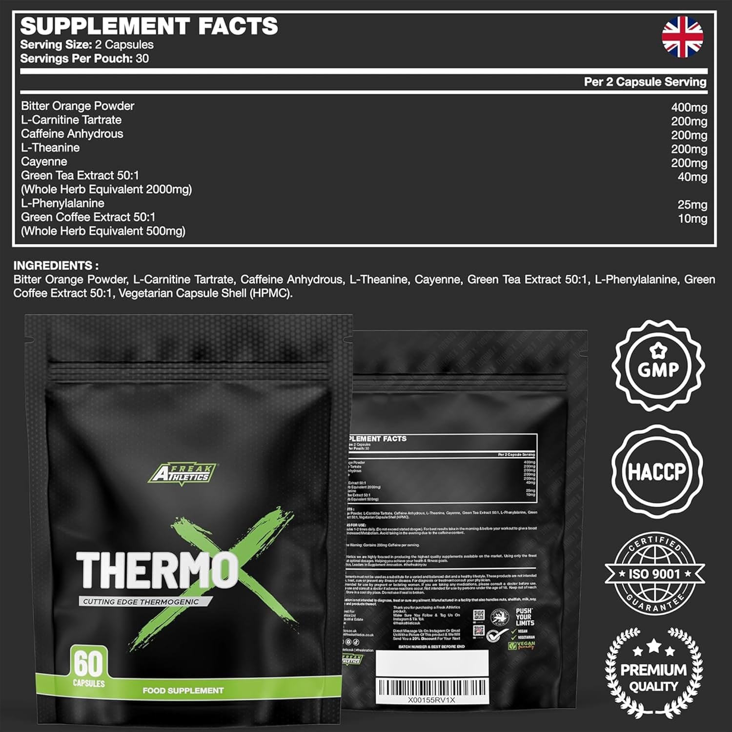 Thermo X Weight Management Supplement 60 Capsules