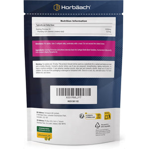 Evening Primrose Oil 1500Mg | High Strength with Omega 6 and GLA | Cold-Pressed | 120 Softgel Capsules | by Horbaach