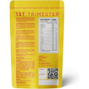 Pregnancy Vitamins for Women – 1St Trimester – Morning Sickness Relief & Baby Development – Weeks 1 to 12 – Prenatal Supplement with Folic Acid, Iron, B6 & Ginger – 30 Vegan Capsules – 1 Month Supply