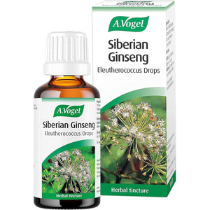 A.Vogel Siberian Ginseng Eleutherococcus Drops | Herbal Food Supplement | Made from Siberian Ginseng Root | Suitable for Vegans | 50Ml