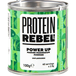 Marine Magnesium Citrate Powder - Easy Mix, 40 Servings - Made for Runners, Cyclists & Endurance - Gentle on the Stomach, Promotes Sleep, Prevents Cramp - Power Up, Magnesium Powder by Protein Rebel