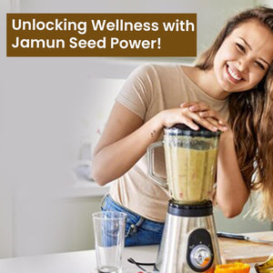 Herbal Magic'S Organic Jamun Seeds Powder Indian Black Berry Natural Dried Powder for Super Smoothie, Shake Premium Quality Powder,Free from Fillers & Preservatives