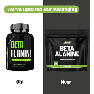Beta Alanine 1500Mg per Serving - 120 Capsules Beta Alanine Supplement Amino Acid Supplement - 750Mg per Capsule - Suitable for Men & Women