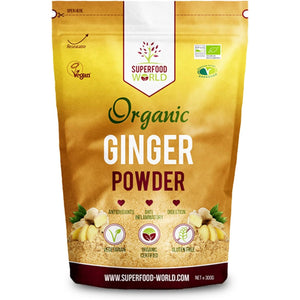 Organic Ginger Powder - Powerful anti Inflammatory & Antioxidant - Ideal for Cooking and Tea - Ginger Root Powder 300G