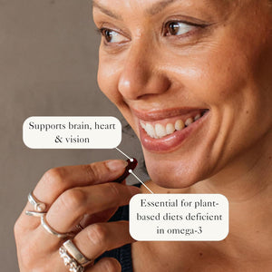 Bare Biology Vegan Omega 3 Algae Oil + Astaxanthin - Vim & Vigour Capsules (30 Servings) EPA 250Mg DHA 500Mg, Sustainably Sourced/Independently Tested for Purity