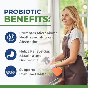 Probiotics for Gut Health 40 Billion CFU - Bloating Relief & Digestive Support Probiotics for Women & Men with Prebiotics Gut Health Supplements - High Potency, Shelf Stable, Non-Gmo, 60Ct