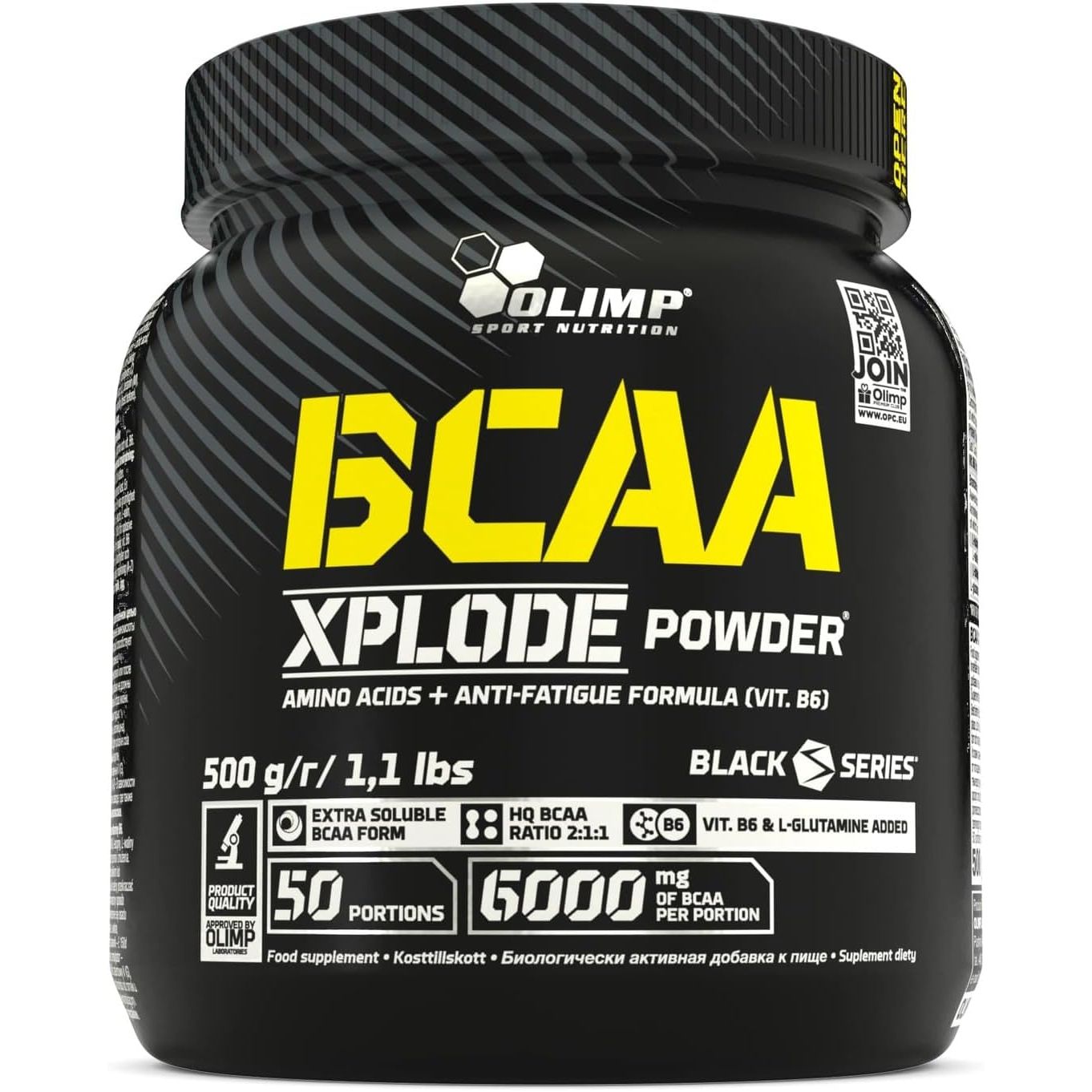 OLIMP SPORT NUTRITION Olimp Labs Fruit Punch BCAA Xplode Recovery and Energy Supplement Powder, 500 G, BCAA Xplode 500 G Tub - Fruit Punch