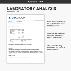 WFN Approved NAC 800 Mg per Capsule - N-Acetyl-L-Cysteine - 365 Capsules Annual Supply - Highly Dosed, Vegan, without Additives - Produced & Laboratory Tested in Germany