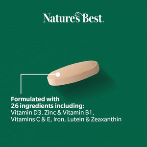 Nature'S Best Multi-Max Multivitamin for Age 70+ - Advanced Support with Vitamin C, D and Calcium for Immune Support & Bone Health for Seniors - UK Made - 90 Tablets (3 Months' Supply)