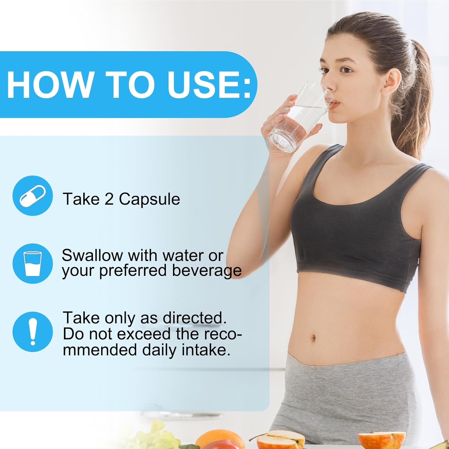 8 In1 Magnesium Complex Supplement 8 Elemental 1000Mg, Magnesium Glycinate, Citrate, Malate, Taurate, Chelated for Easy Absorption for Bones, Muscle, Recovery, Energy, Vegan Non-Gmo 90 Capsules