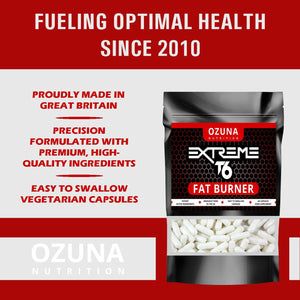 OZUNA NUTRITION Fat Burners Keto Extreme T6 Fast Weight Loss Pills Diet Slimming | 60 Capsules