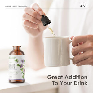 Passion Flower (Passiflora Incarnata) Herb Drops – Alcohol-Free Mother Tincture - 120Ml Liquid Extract Drops Food Supplement - by Alpha01