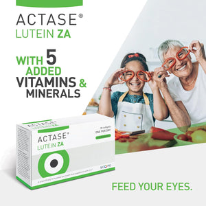 Actase ZA - Double Pack - Scientifically Formulated Lutein and Zeaxanthin Eye Care Supplement with Added Vitamins to Maintain Healthy Vision - 2X30 Softgels
