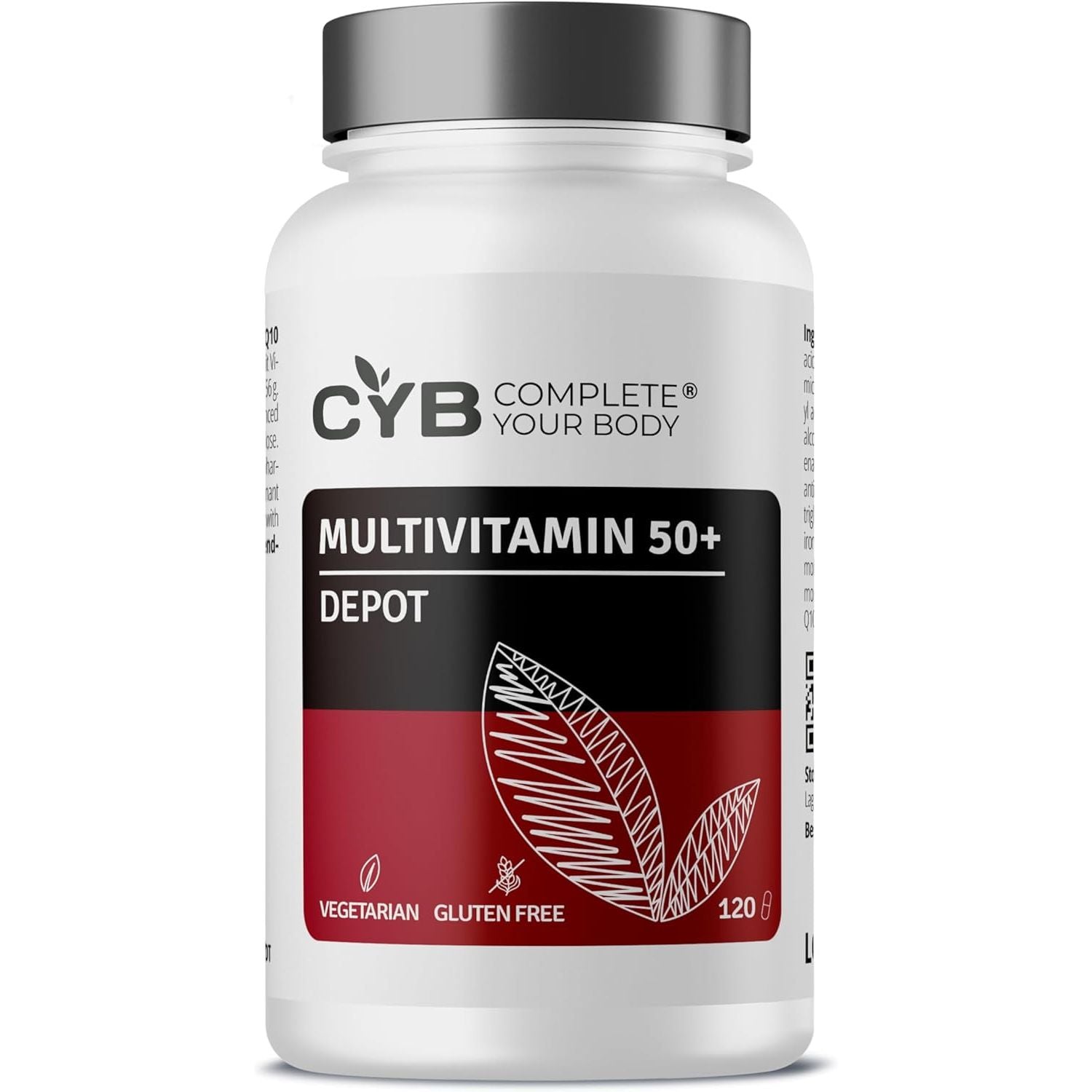 A-Z 50+ Premium Multivitamin & Mineral Tablets with Lutein & Coenzyme Q10 – Complete One-A-Day Formula with All Essential Vitamins & Minerals plus Lutein & Coq10 – Daily Supplement for Adults over 50