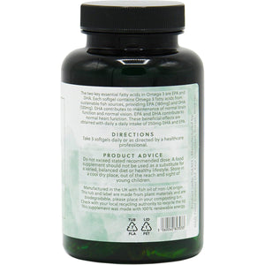 Omega 3 Fish Oil | 3000Mg of Fish Oil per 3 Softgel Dose | 90 Softgels | Source of EPA and DHA Omega 3 | G&G Vitamins