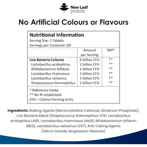 Bio Cultures for Daily Gut Health - Multi Strain Supplements - Acidophilus Tablets High Strength - Digestive & Gut Health Supplements Lactobacillus - Vegan, Gmo-Free, Gluten-Free, UK Made