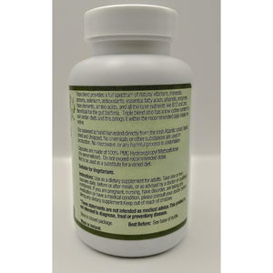 Triple Blend Seaweed Tablets 500 Mg 90 Capsules Certified Organic Harvested in North Atlantic Coast of Ireland