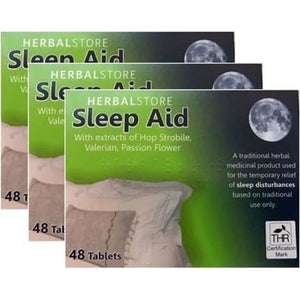 Herbalstore Sleep Aid – Traditional Herbal Medicinal Product (48 Tablets) – THR 20894/00073-Pack of 3