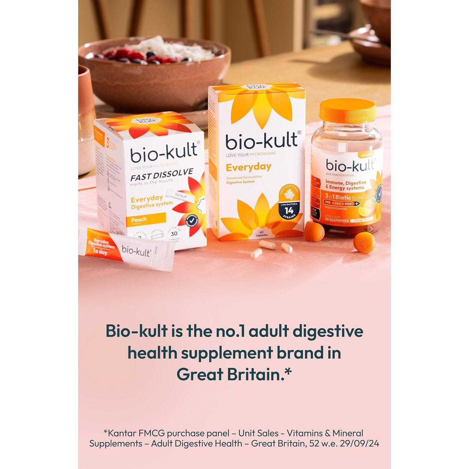 Bio-Kult Boosted Extra Strength Gut Health| 14 Strains | Probiotics for Women & Men | Immune & Digestive Support | Shelf-Stable, Non-Gmo, Gluten-Free | 60 Capsules