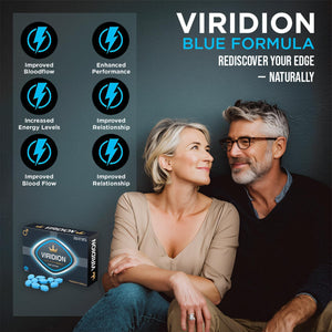 VIRIDION for Men – Extra Strong, Fast-Acting Energy and Stamina Pills – for Enhanced Performance with Herbal Extracts – Made in the UK