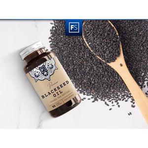 FS Black Seed Oil | 90 High Strength Black Seed Oil Softgel Capsules - 1000Mg Blackseed per Capsule | Softgels for Increased Absorption | Non-Gmo,Gluten & Allergen Free | Manufactured in the UK