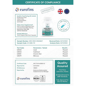 Vinco Beetroot Capsules - 1200Mg Organic Beetroot Powder per Serving - Uk-Made, Non-Gmo, Gluten-Free, Vegan Food Beet Root Supplements - Support Blood Pressure, Digestion, Immune System - 200 Capsules