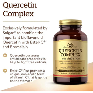 Solgar Quercetin Complex with Ester-C plus Vegetable Capsules - 100 Count (Pack of 1)