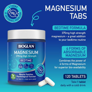 Bioglan Active Magnesium | Supports Muscle Function | 120 Tablets