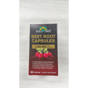 Beetroot Capsules 1300Mg, Beetroot Powder for Endurance Support & Energy, Vegan Beet Root Supplement (60 Capsules, 30-Day Supply)
