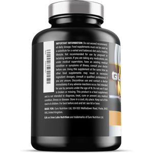 Glutamine - 3000Mg L Glutamine per Serving - Enhanced with D3 & B12 - Vegan and Vegetarian L-Glutamine (240 Capsules - 40 Servings)
