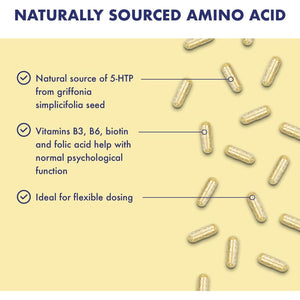 Higher Nature - Serotone 5HTP - 50Mg - Psychological Support - Natural Source of 5HTP - B Vitamins & Zinc - Vegan & Vegetarian - 90 Capsules