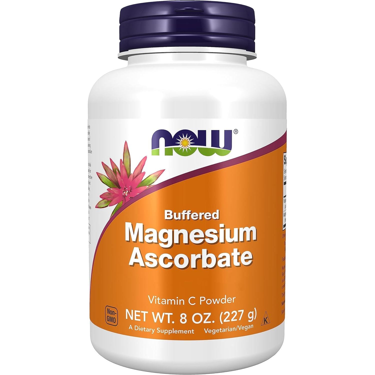 Now Foods, Magnesium Ascorbate, 227G Vegan Powder, Vitamin C, Minerals, Gluten Free, Soy Free, Vegetarian