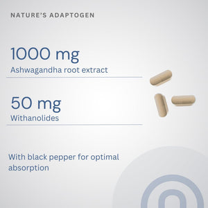 Ashwagandha KSM-66® & Black Pepper Complex | Made in the UK to GMP Standards | Natural Stress Relief for Modern Life | Energy & Focus Boost | 60 Vegan Caps