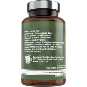 Barefoot Nutrition - Advanced Coq10 - Ubiquinol 150Mg - Supports Heart Health, Powerful Antioxidant to Prevent Oxidative Stress Damage - Superior Absorption - 60 Vegan Capsules