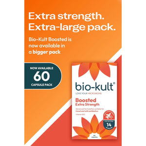 Bio-Kult Boosted Extra Strength Gut Health| 14 Strains | Probiotics for Women & Men | Immune & Digestive Support | Shelf-Stable, Non-Gmo, Gluten-Free | 60 Capsules