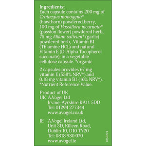 Jan De Vries Hawthorn-Garlic Complex | Rich Source of Natural Vitamin E, an Antioxidant | Contains Vitamin B1 Which Contributes to Normal Heart Function | 90 Capsules