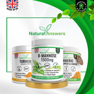 D-Mannose | 365 Capsules | Max Strength 1500Mg per Serving - Precision Dmannose - Vegetarian Capsules Not Tablets or Pills, Made in the UK (365 Count (Pack of 1))