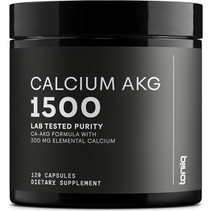 Toniiq 1500Mg Ultra High Purity Ca AKG Supplement - 99%+ Highly Purified and Bioavailable Calcium Alpha-Ketoglutarate - Calcium AKG Longevity Supplement - 120 Ca-Akg Vegetarian Capsules