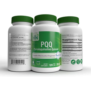 PQQ 20Mg Pyrroloquinoline Quinone as Pureqq | Vegan Certified, Non-Gmo Gluten Free | by Health Thru Nutrition (Pack of 120)