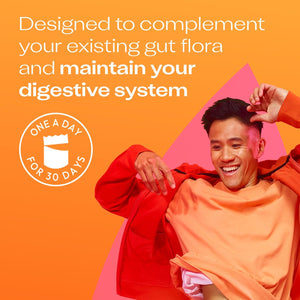 Bio-Kult Everyday Fast Dissolves Powder for Gut Health | 3B CFU + Vitamins C & D | Daily Digestive Support | Peach Flavour | 30 Sachets