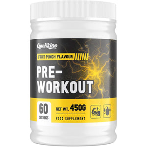 Pre Workout Powder – Energy, Focus & Endurance – with Citrulline, Bcaas, Caffeine & Ashwagandha – Fruit Punch Flavour – Performance Supplement for Workout Enthusiasts (60 Servings (Pack of 1))