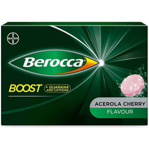 Berocca Boost Effervescent Tablets with Guarana, Caffeine and Vitamin B12, Also Contains Vitamin C and Magnesium, 1 Pack of 20-3 Weeks Supply